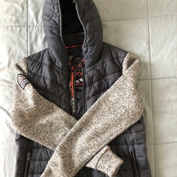 Men's Grey Fall Quilted Soft-Shell Jacket - Picture 4 of 4